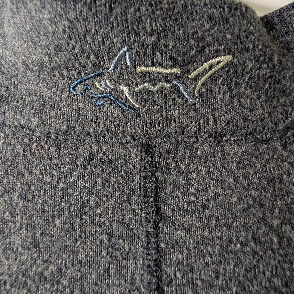 Greg Norman Collection Charcoal Quarter Zip Sweater